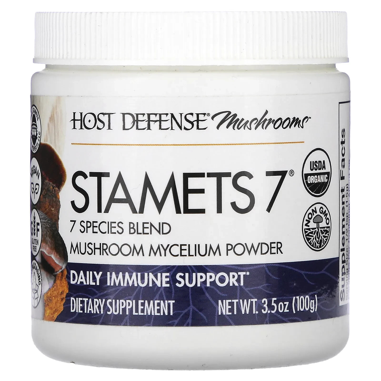 Hot Defense Mushrooms, STAMETS 7, 3.5 oz (100 g)