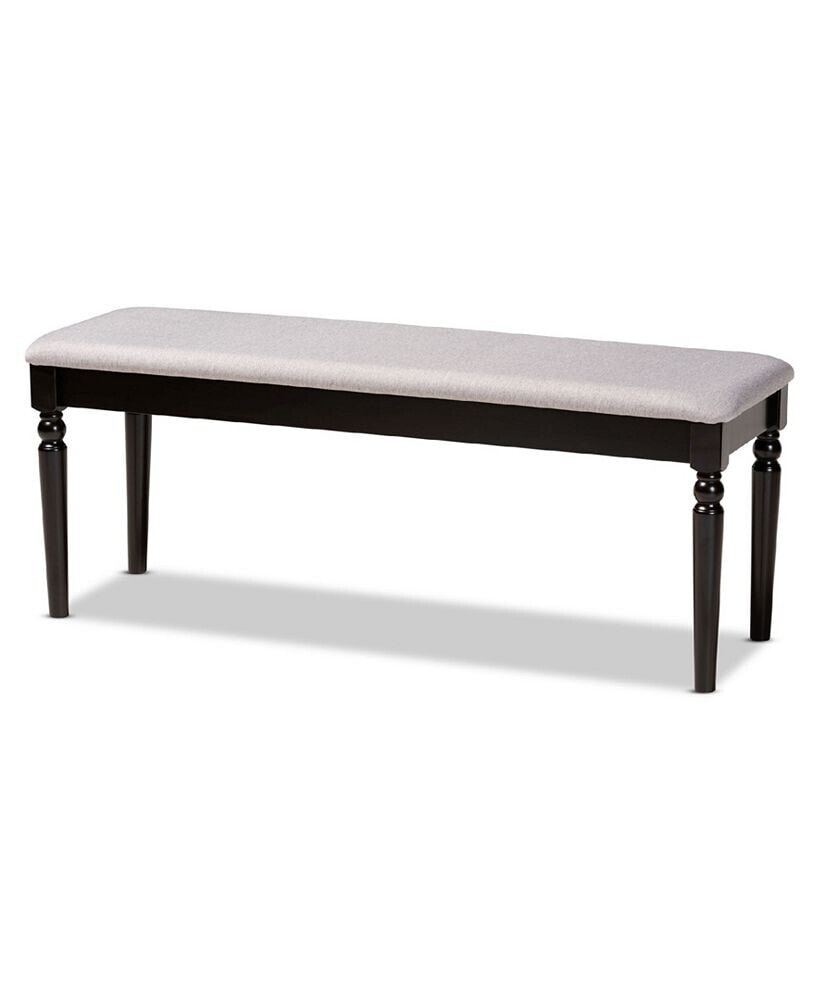 Baxton Studio giovanni Modern and Contemporary Fabric Upholstered Dining Bench