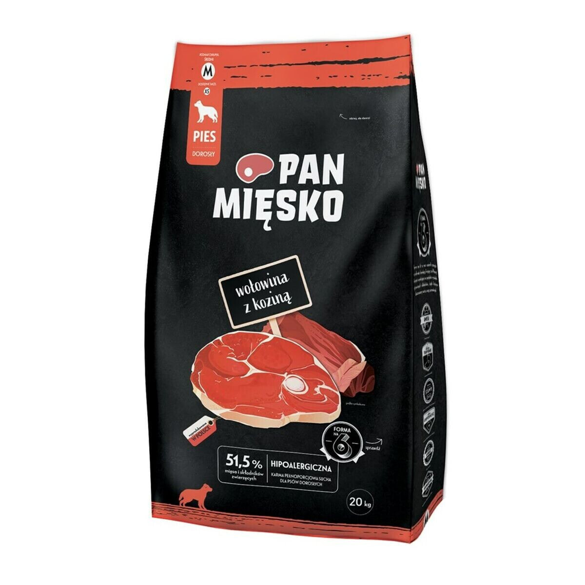 Fodder PAN MIĘSKO M Veal 20 kg