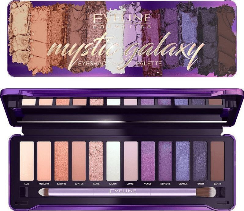 Eveline Mystic Galaxy Paleta Палетка теней для век 12 оттенков  12 г