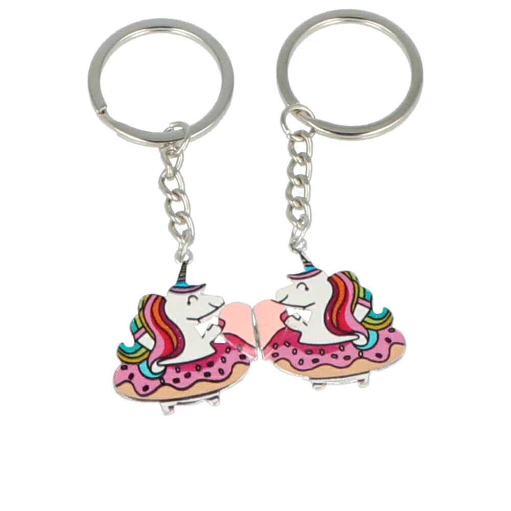 UNICORN KEYCHAINS WITH MAGNET BFF SET 2 pcs