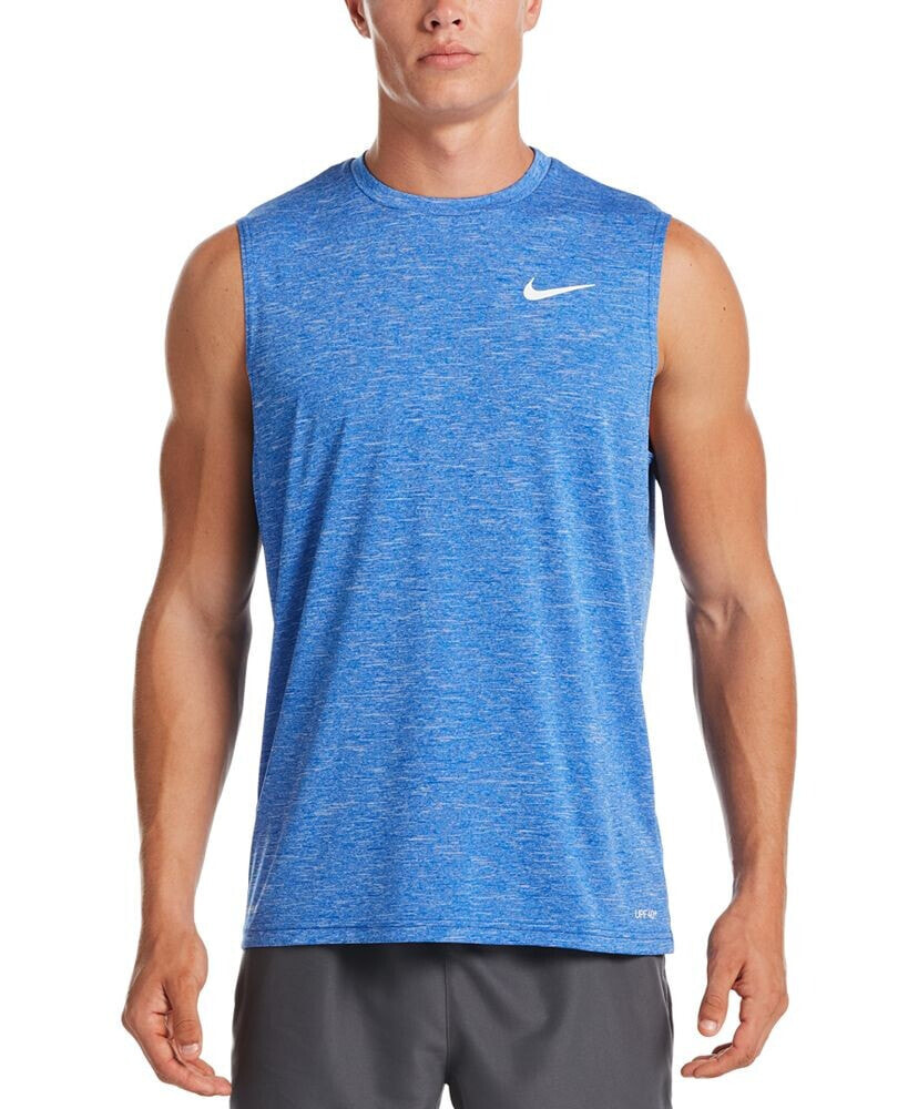 Nike men's Big & Tall Men's Dri-FIT UPF 40+ Heathered Sleeveless Rash Guard