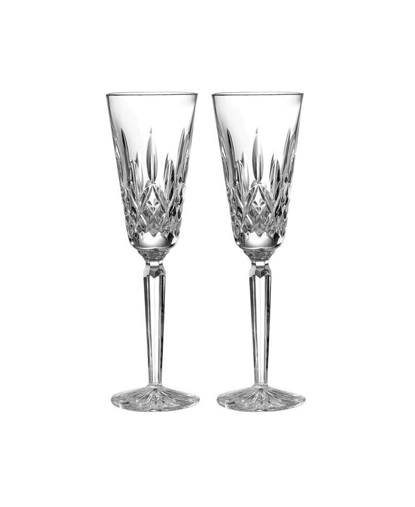 Waterford lismore 2 Piece Tall Flute Set, 4.5 oz