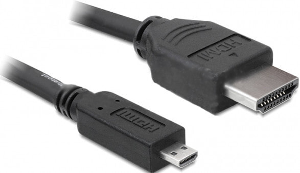 DeLOCK 3m HDMI HDMI кабель HDMI Тип A (Стандарт) HDMI Тип D (Микро) Черный 82663