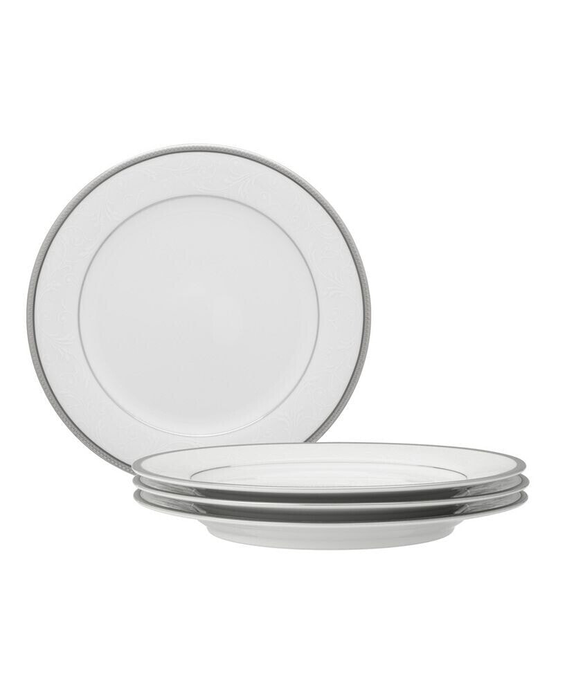 Noritake regina Platinum Set of 4 Salad Plates, Service For 4