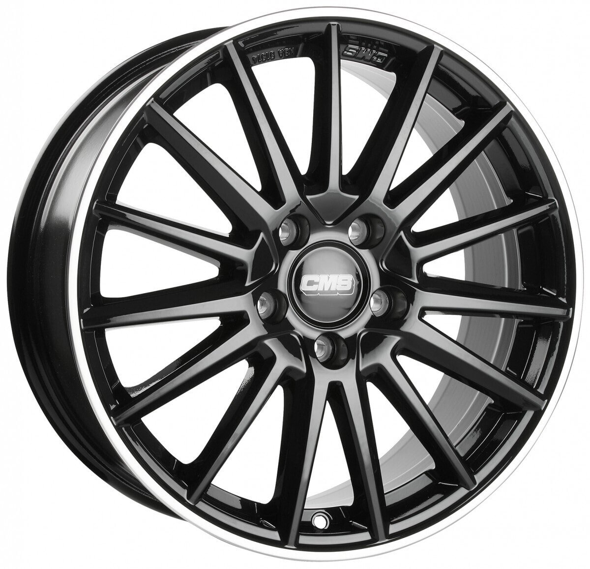 Колесный диск литой CMS C23 diamond rim black 6x15 ET45 - LK5/100 ML54.1