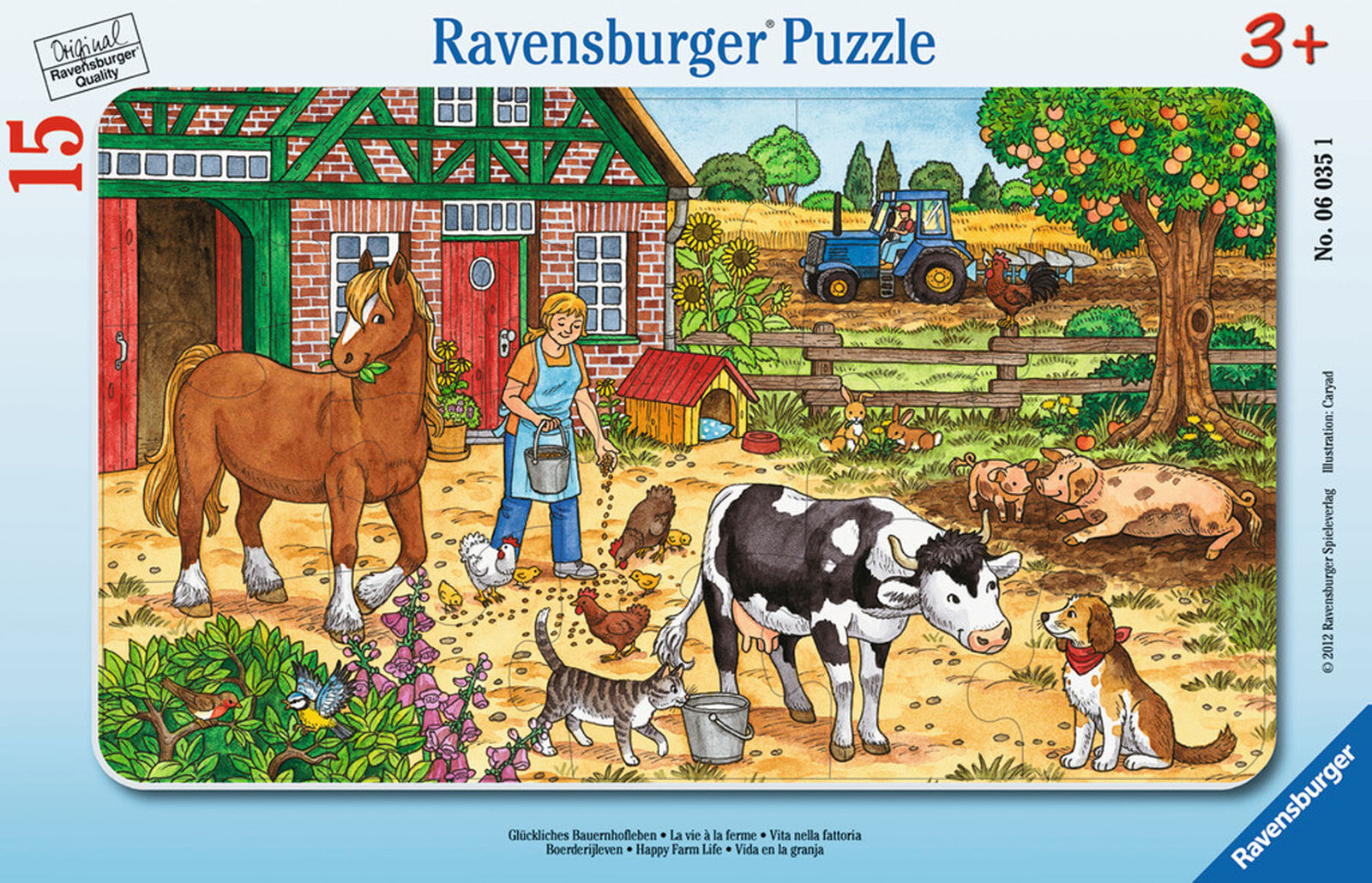 Пазл Ravensburger, Happy Farm Life 15T