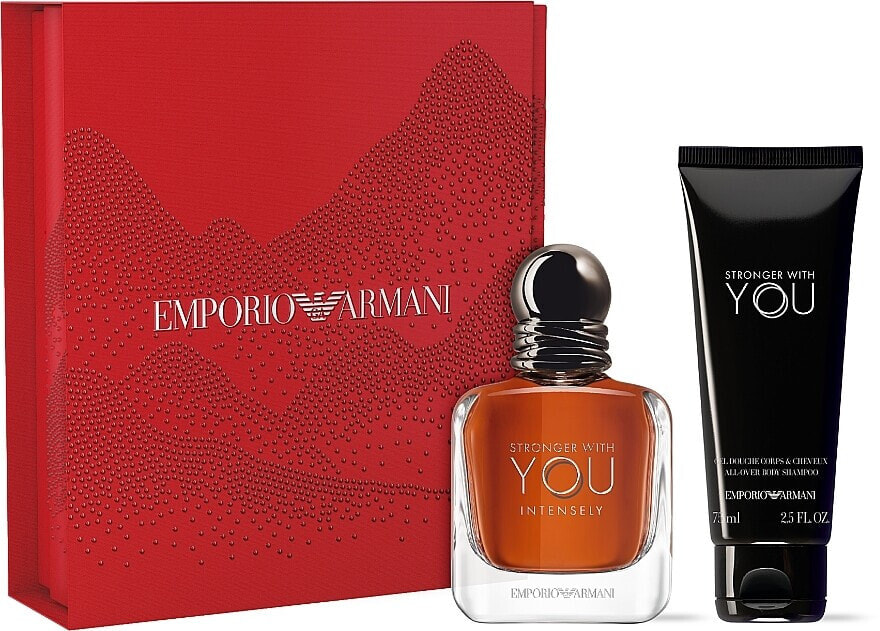 Giorgio Armani Emporio Armani Stronger With You Intensely - Set (Eue de Parfum/50ml + Duschgel/75ml)