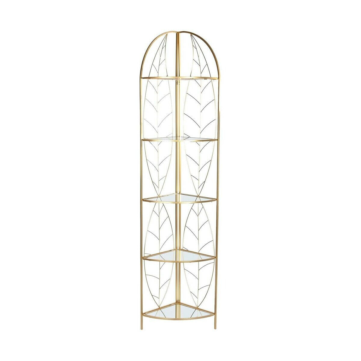 Shelves DKD Home Decor Golden Metal Mirror 33 x 33 x 181,5 cm (1)