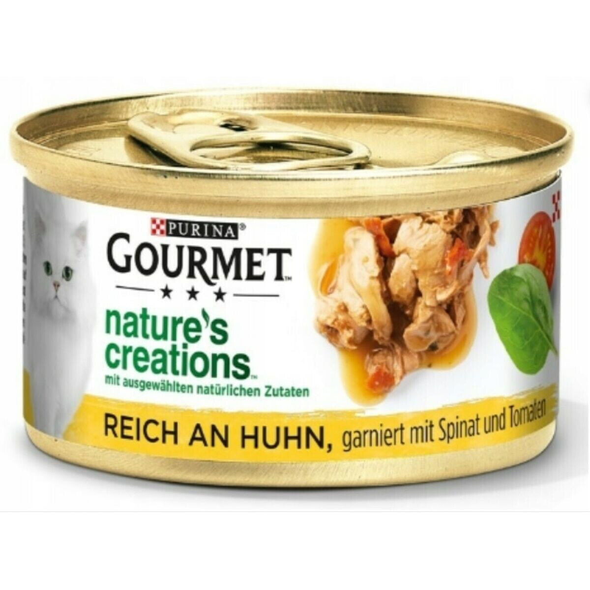 Cat food Purina Gourmet Chicken Spinach Tomato 85 g