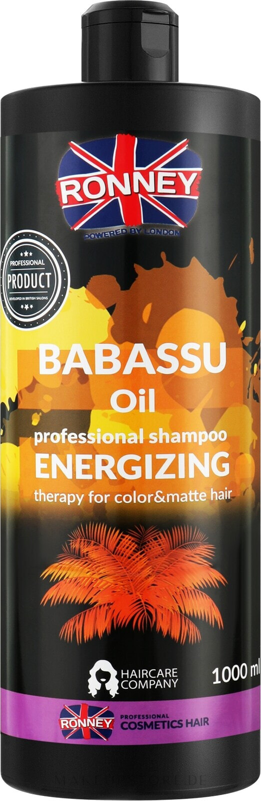 Belebendes Shampoo mit Babassuöl für gefärbtes und mattes Haar - Ronney Babassu Oil Energizing Shampoo