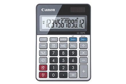 Canon LS-122TS калькулятор Настольный Дисплей Серый 2470C002