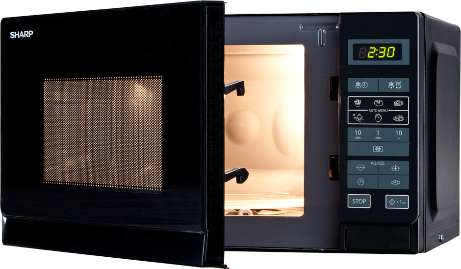 Sharp Home Appliances R-242 BKW микроволновая печь Столешница Обычная (соло) микроволновая печь 20 L 800 W Черный