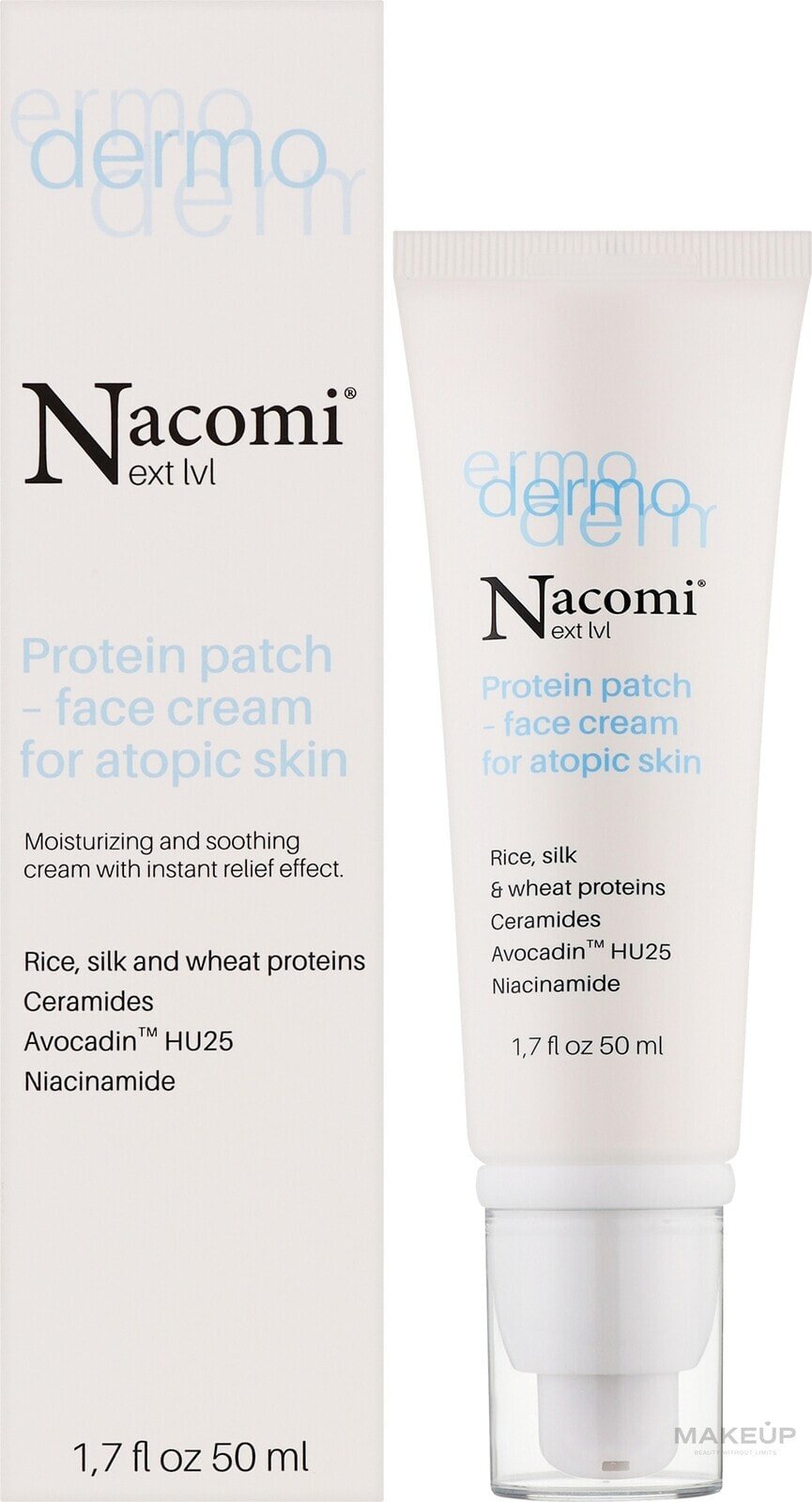 Gesichtscreme - Nacomi Protein Patch Face Cream Atopic Skin