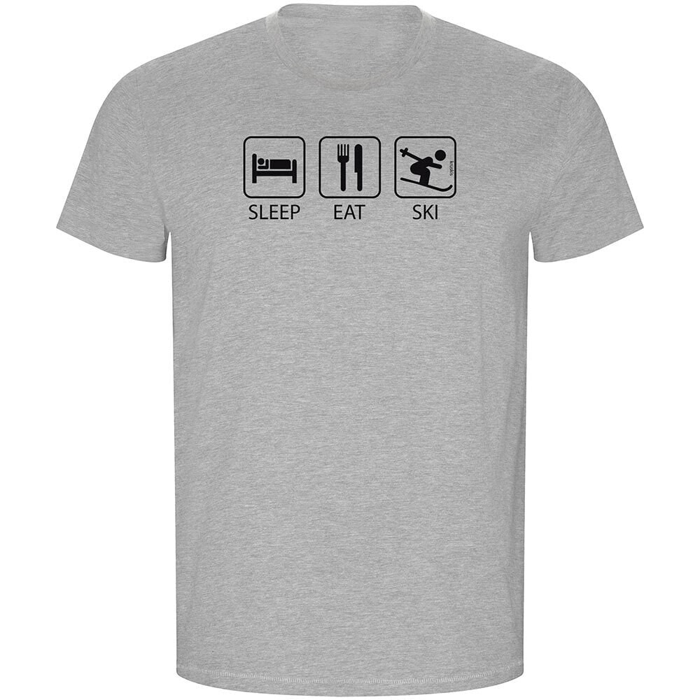 KRUSKIS Sleep Eat And Ski ECO Short Sleeve T-Shirt