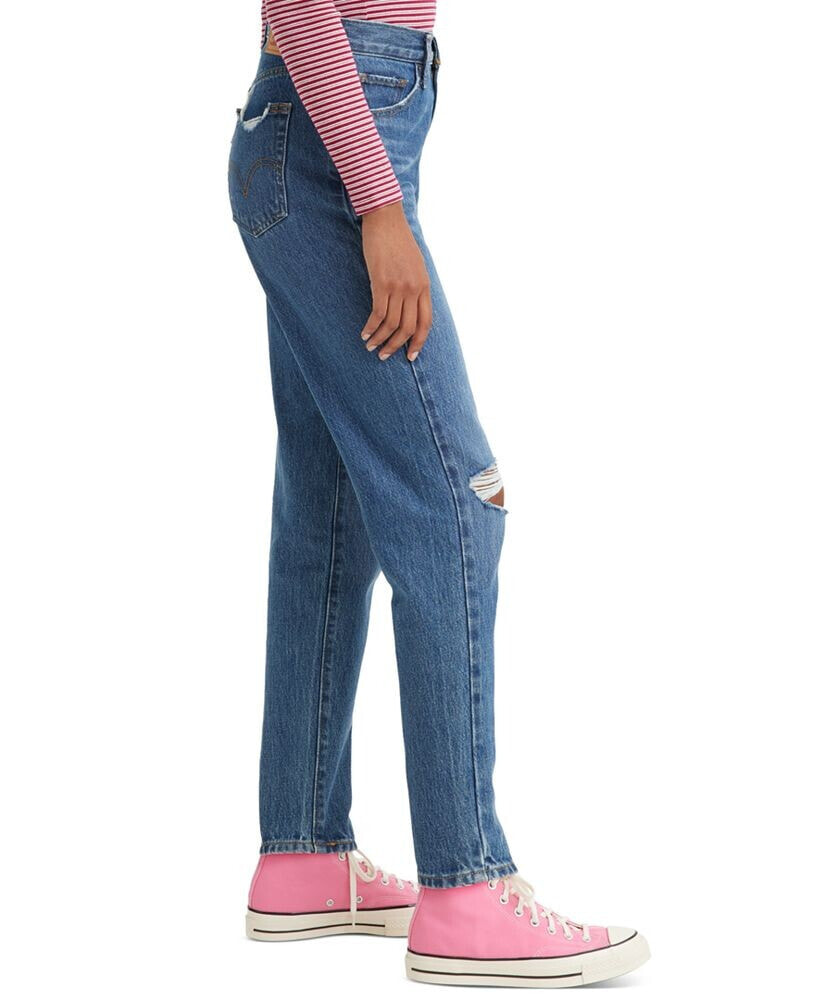 High-Waist Casual Mom Jeans