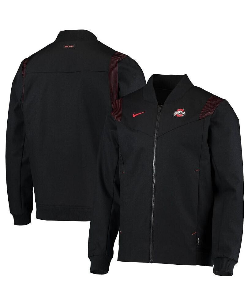 Nike men's Black Ohio State Buckeyes Full-Zip Bomber Jacket