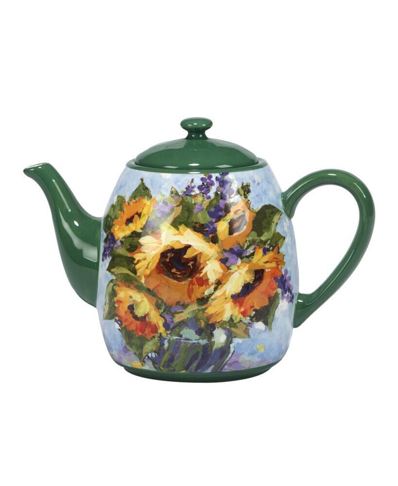 Certified International sunflower Bouquet Teapot