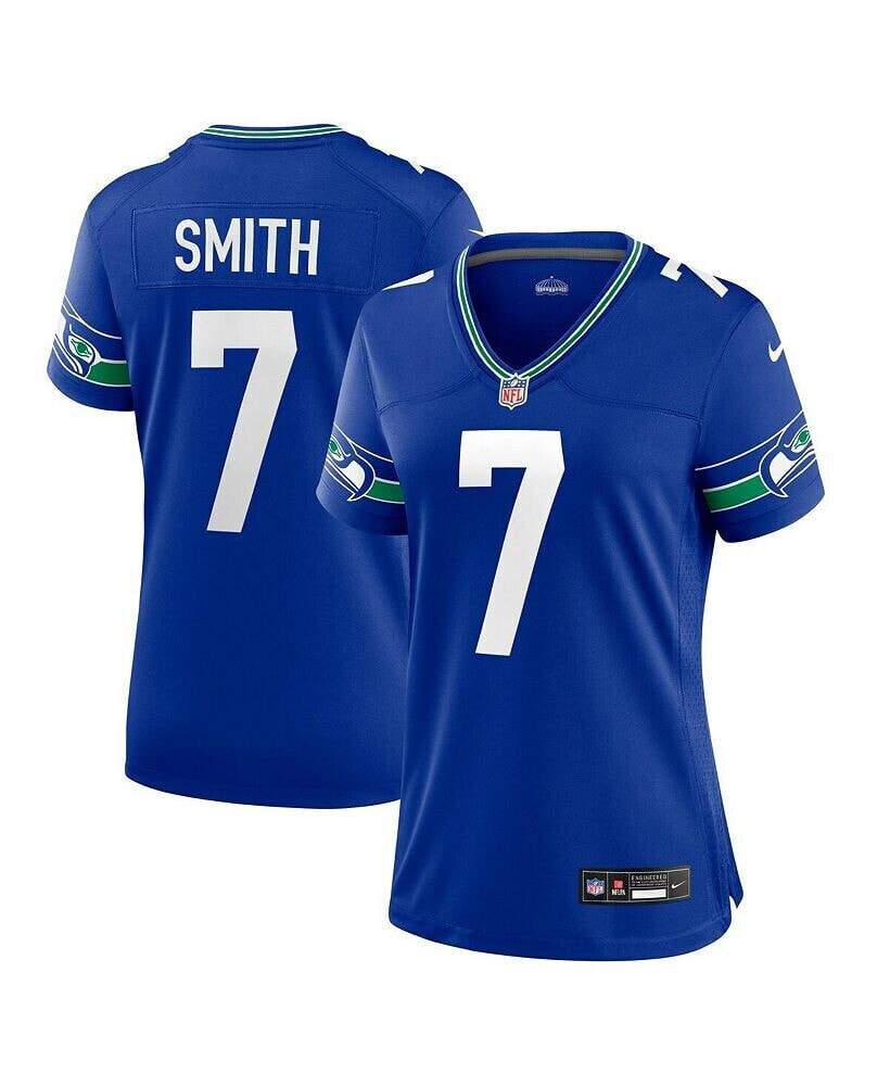 Nike women's Geno Smith Royal Seattle Seahawks Throwback Player Game Jersey