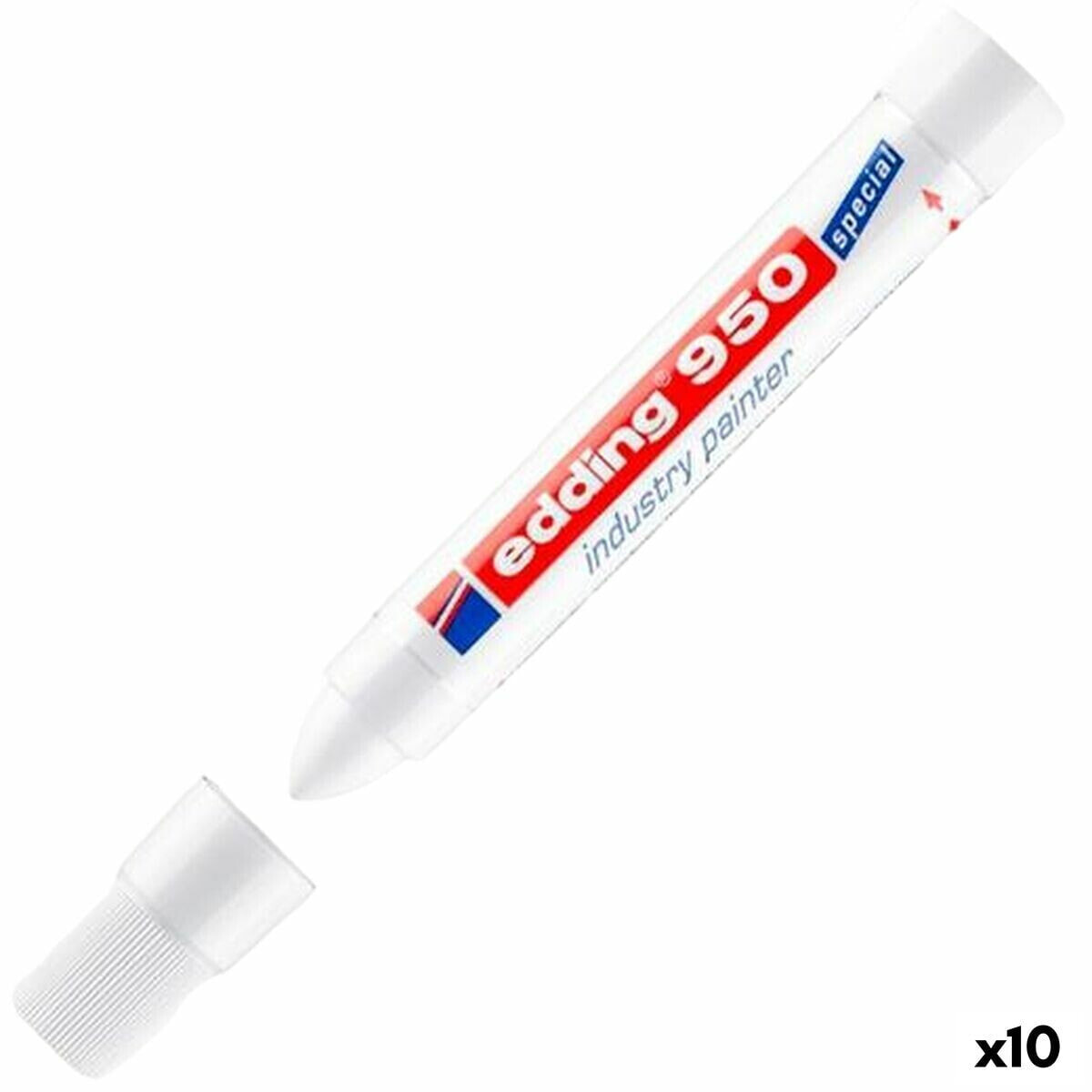 Постоянный маркер Edding 950 Белый 10 Предметы (10 штук)