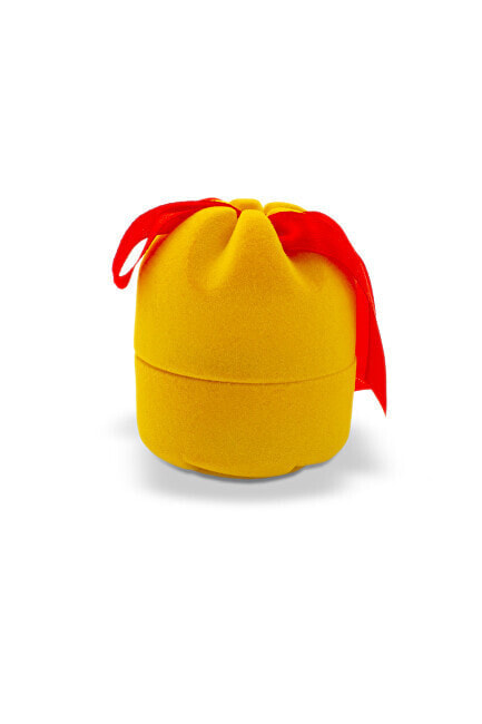 Yellow gift box with ribbon KDET25