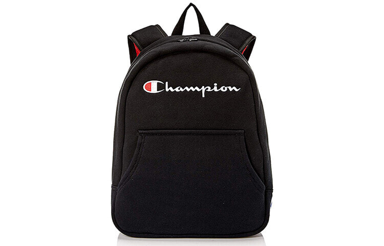 Champion 冠军 经典刺绣草写Logo 涤纶 书包背包双肩包 男女同款情侣款 黑色 / Рюкзак Champion CH1055-001