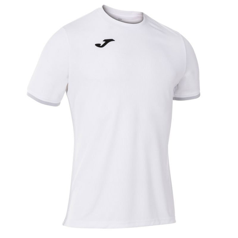 Мужская футболка спортивная беля однотонная для фитнеса Joma Campus III M 101587 200