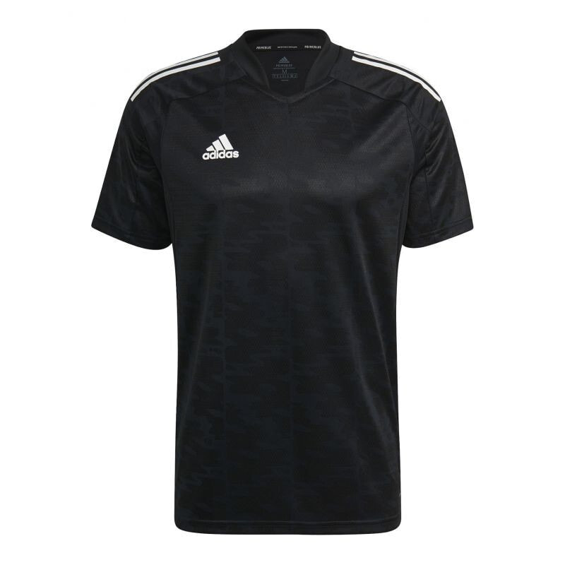 Мужская футболка спортивная черная с логотипом футбольная Adidas Condivo 21 M Tee GJ6790