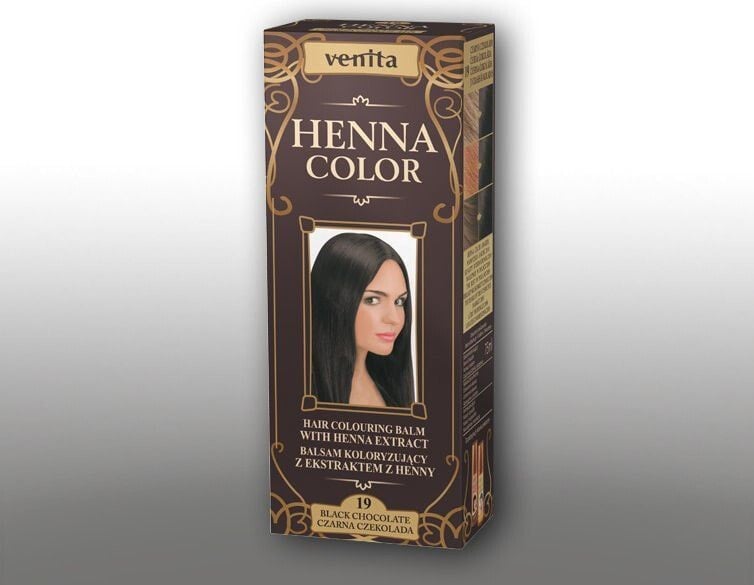 Оттеночное или камуфлирующее средство для волос Venita Ziołowe Balsamy Henna Color 19 czarna czekolada 75ml