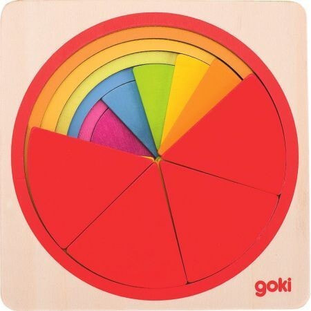 Goki Layered Puzzle Rainbow Circle (57737)