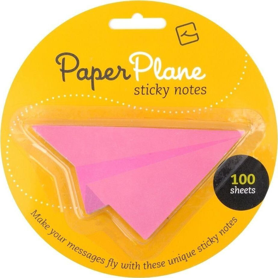 Thinking Gifts Paper Plane - Sticky Notes - Pink (335156)