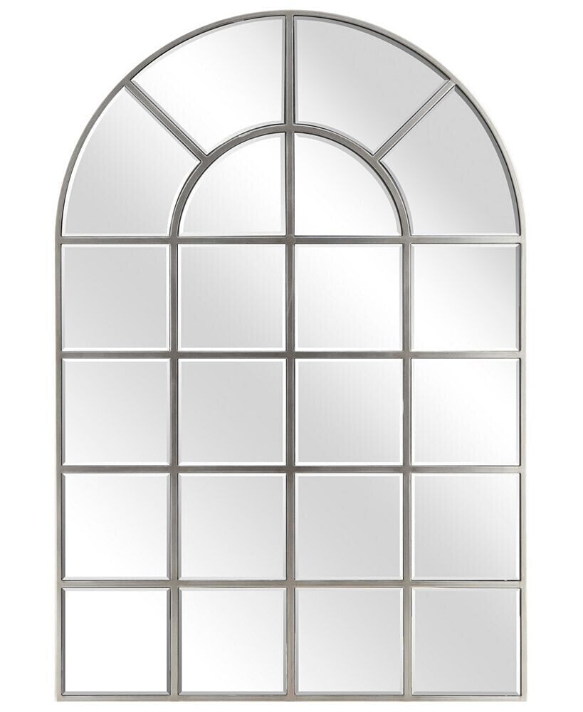 Solid Wood Base Covered with Beveled Arch Window Mirror - 30