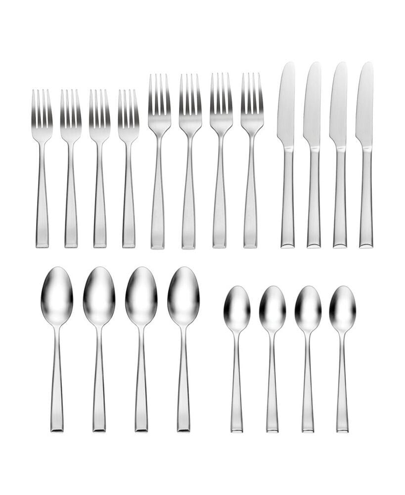 Hampton Forge satin Touch 18/0 Stainless Steel 20 Piece Set, Service for 4
