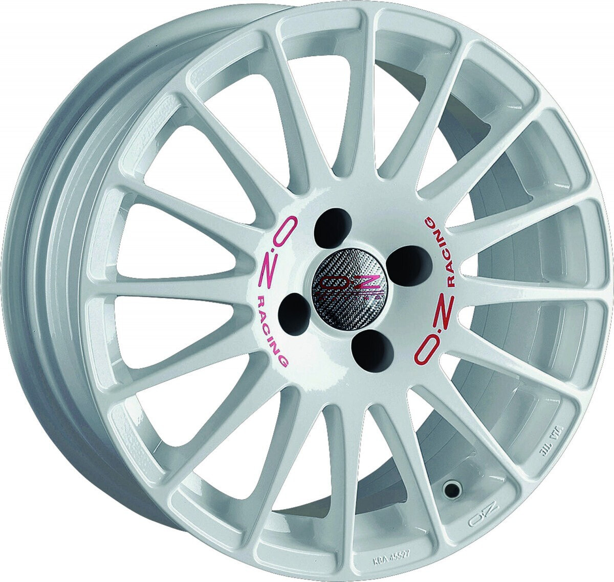 Колесный диск литой OZ Superturismo WRC white + red lettering 7x16 ET25 - LK4/108 ML65.06