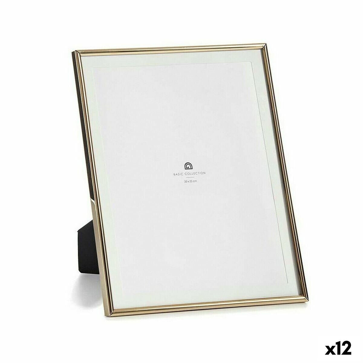 Photo frame Golden Crystal Steel (15,5 x 28 x 22,9 cm) (12 Units)