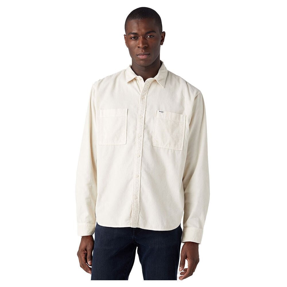 WRANGLER 2 Pocket Patch Relaxed Fit Long Sleeve Shirt