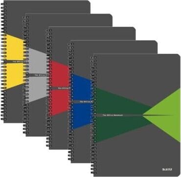 Leitz KOŁONOTATNIK LEITZ OFFICE A5/90K LINIA, SZARY