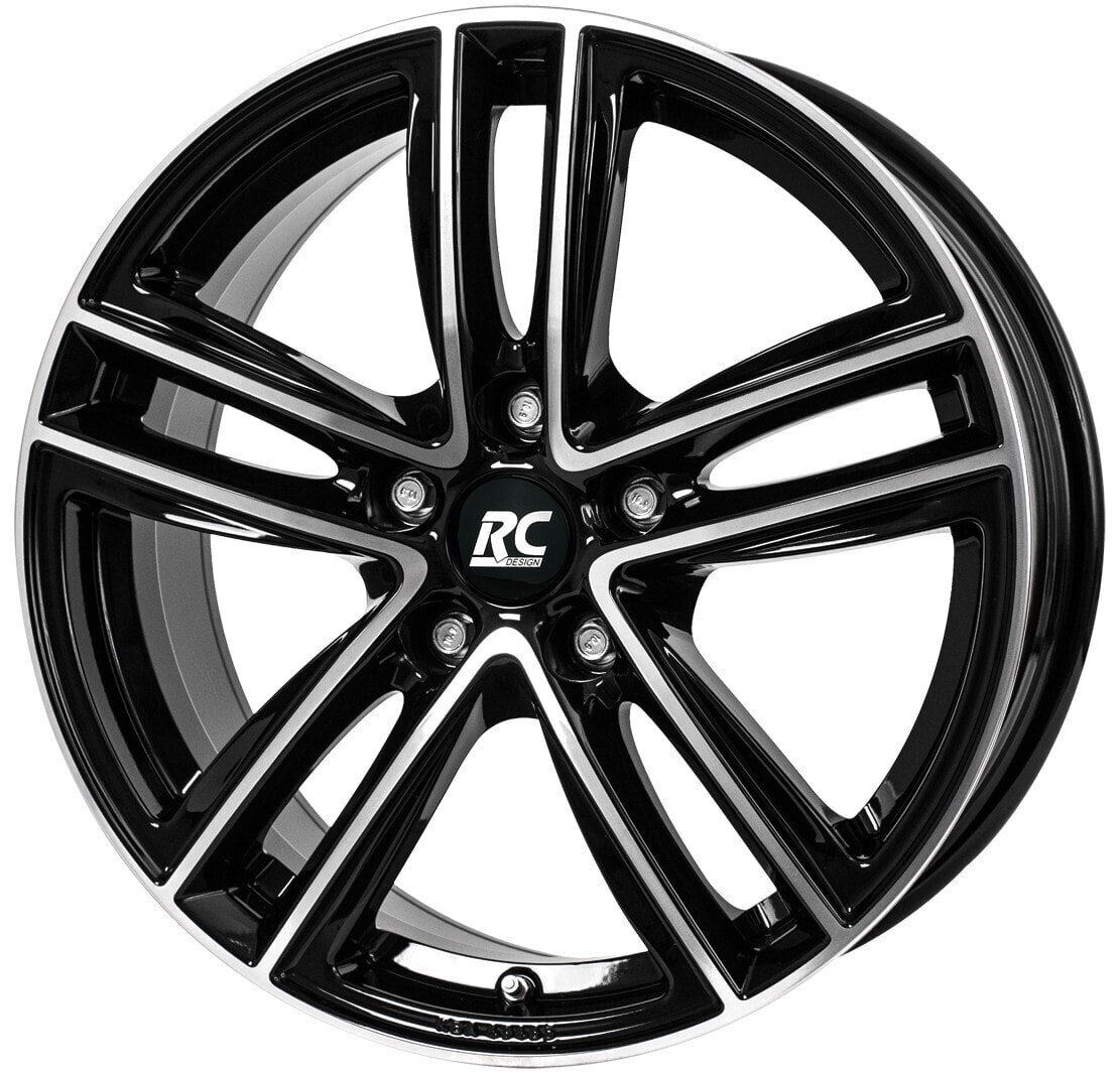 Колесный диск литой RC-Design RC27 schwarz front-poliert 8x19 ET50 - LK5/112 ML57.1