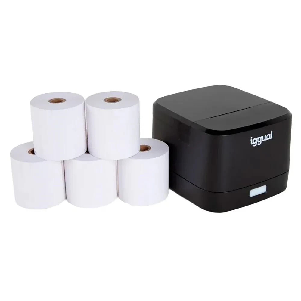 IGGUAL TP Easy 58 + 5 Rolls Ticket for laser printer