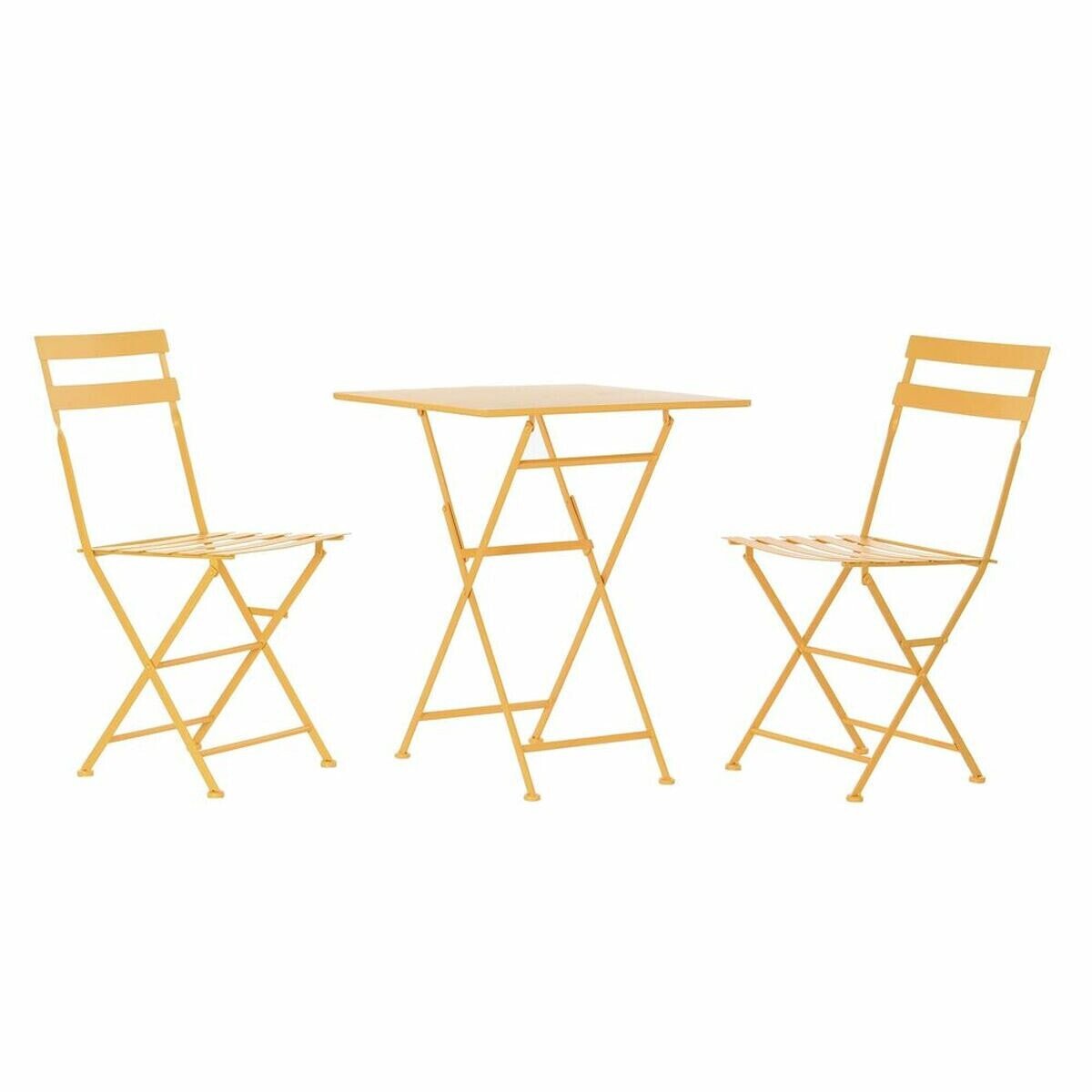 Table set with 2 chairs DKD Home Decor 87 cm 60 x 60 x 75 cm