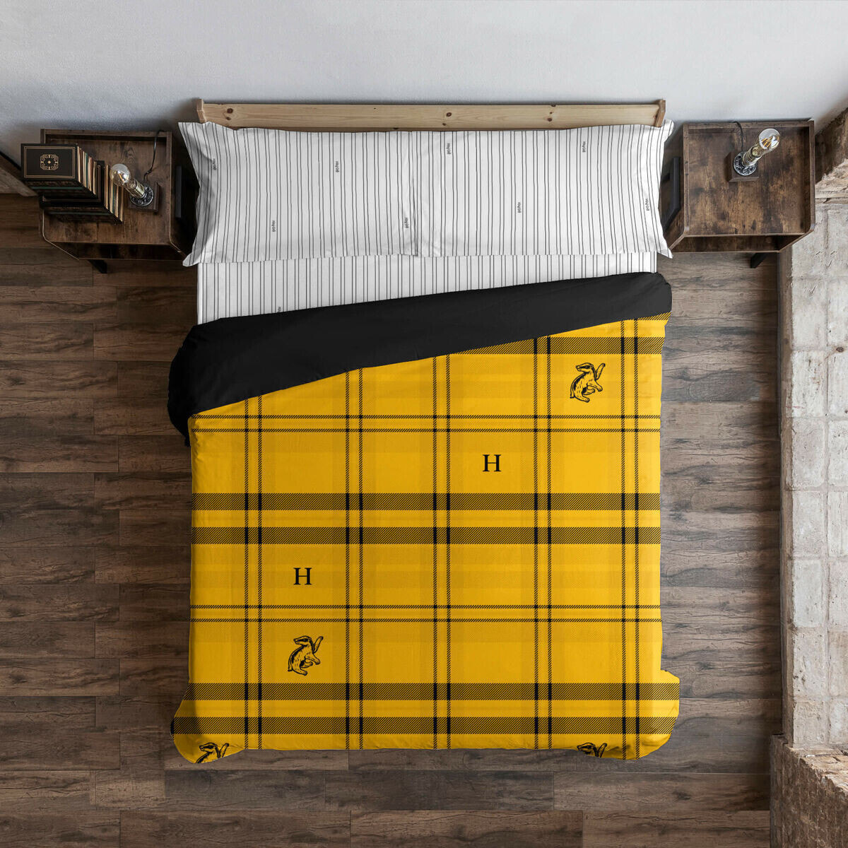 Nordic cover Harry Potter Hufflepuff Yellow 180 x 220 cm Single