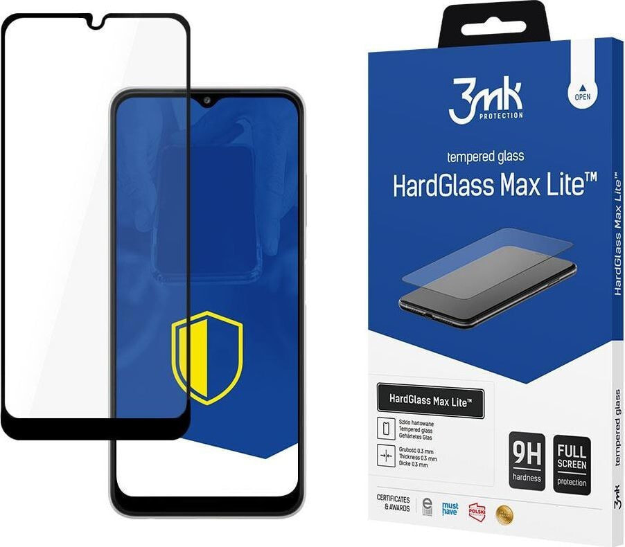 3MK Samsung Galaxy A22 5G Black - 3mk HardGlass Max Lite