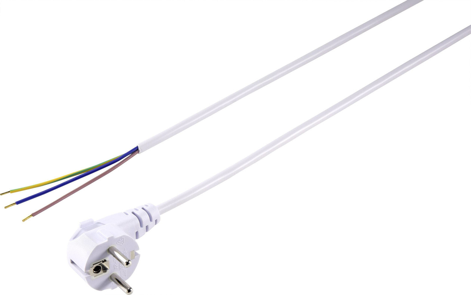 BASETech XR-1638075 кабель питания Белый 1,5 m Силовая вилка тип F