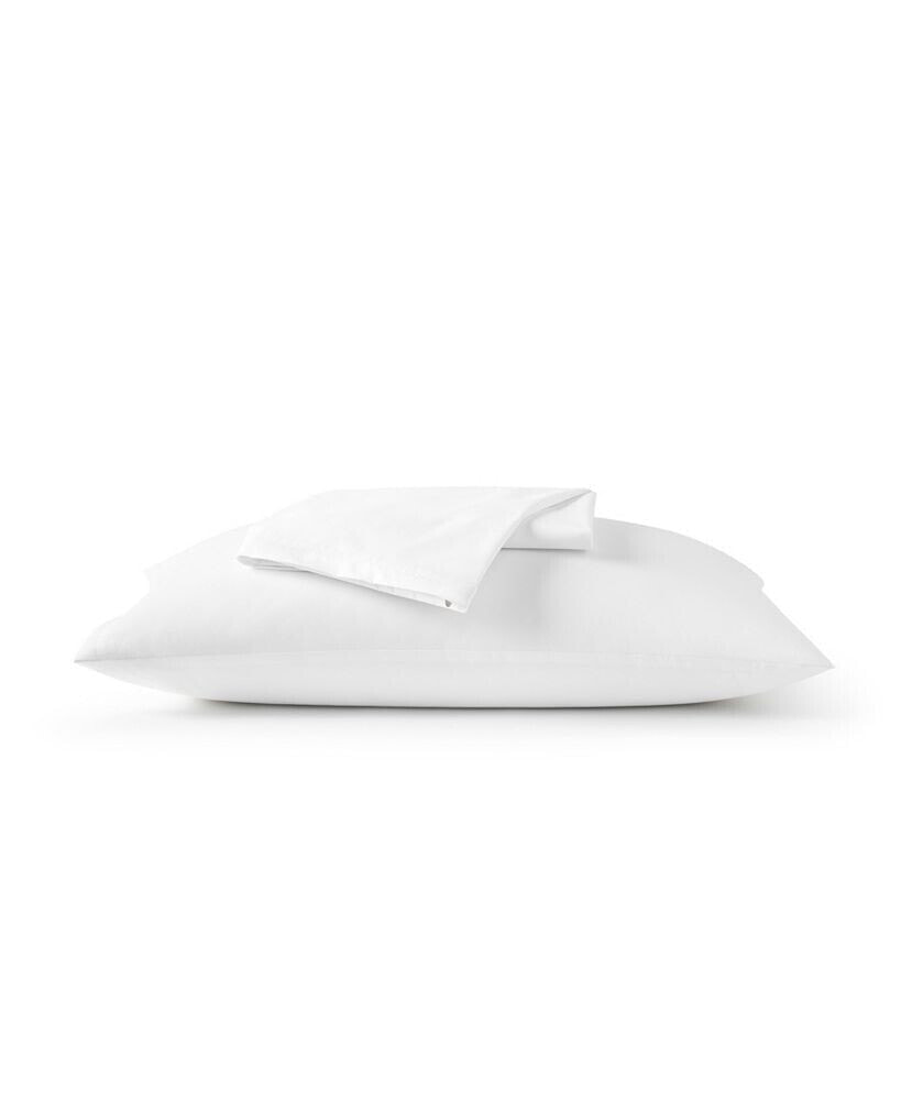 SleepTone water-resistant Premium Ice Silk Standard Queen Pillow Protector, Set of 2
