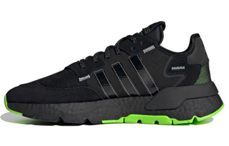 adidas originals Nite Jogger 减震防滑 低帮 运动休闲鞋 男女同款 黑绿 / Кроссовки Adidas originals Nite Jogger H03249