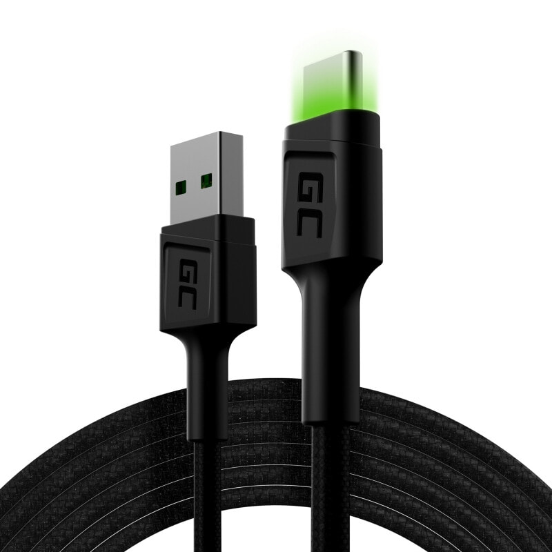 Green Cell KABGC13 USB кабель 2 m USB 2.0 USB A USB C Черный