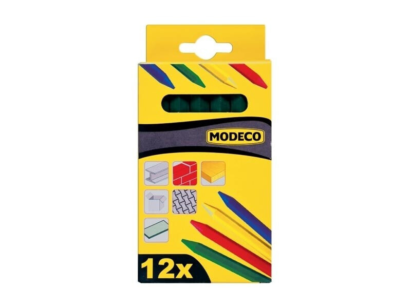 Modeco Waxed chalk yellow 120mm 12pcs (MN-88-033)