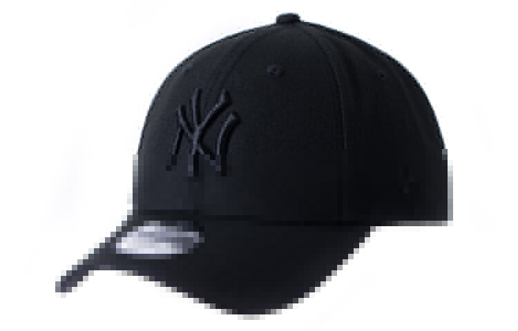 New Era 纽亦华 MLB系列 NY LOGO 立体刺绣 弯檐棒球帽 黑色 / New New Era MLB 12359627