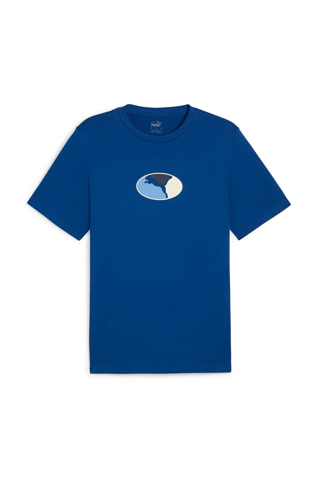 Graphics Execution Erkek Mavi Günlük Stil T-Shirt 68018317
