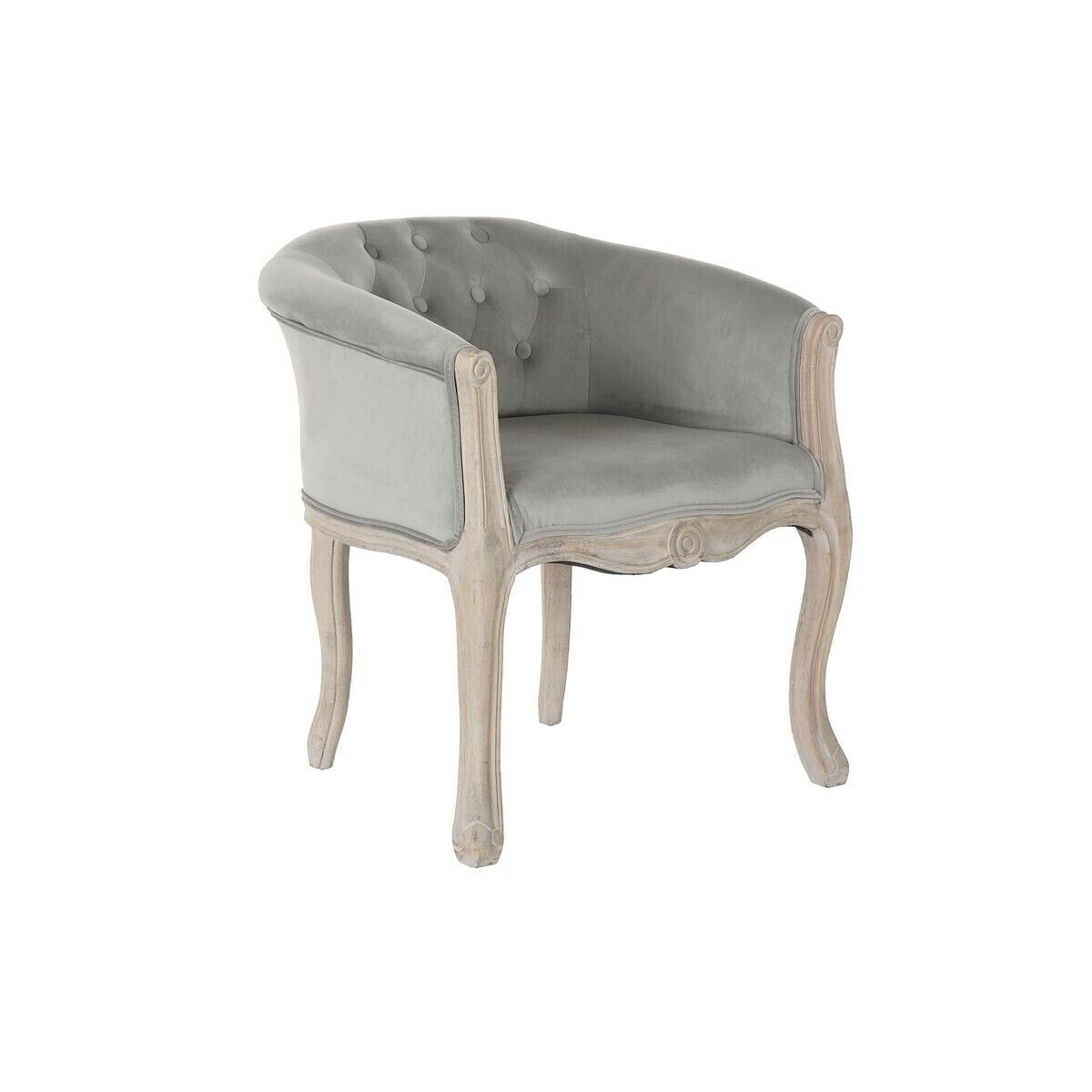 Armchair DKD Home Decor Grey Wood Plastic 58 x 56 x 69 cm